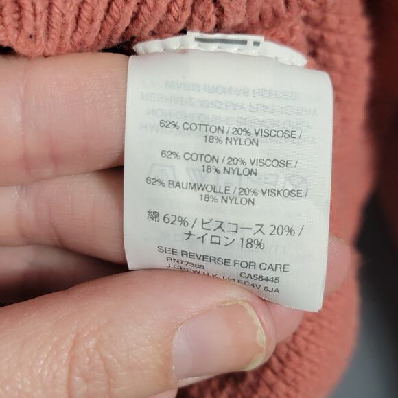 Madewell Textured Knit Cotton Blend Crewneck Pullover Sweater Dusty Pink - Picture 6 of 10